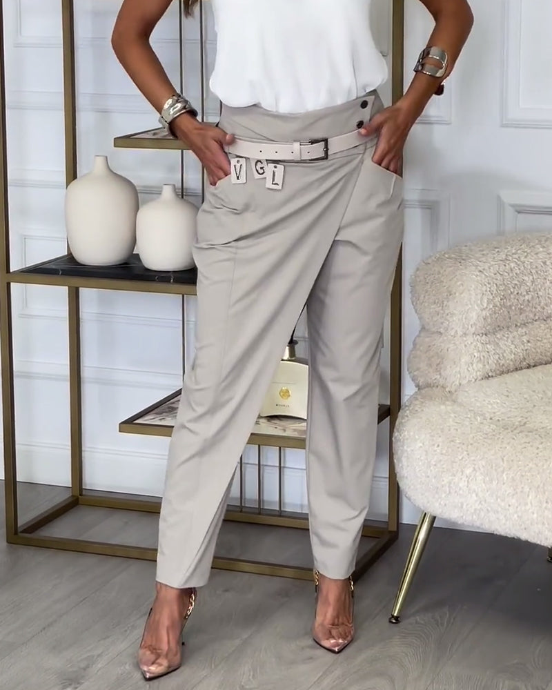 Valenzora | Patchwork-Hose mit Gürtel