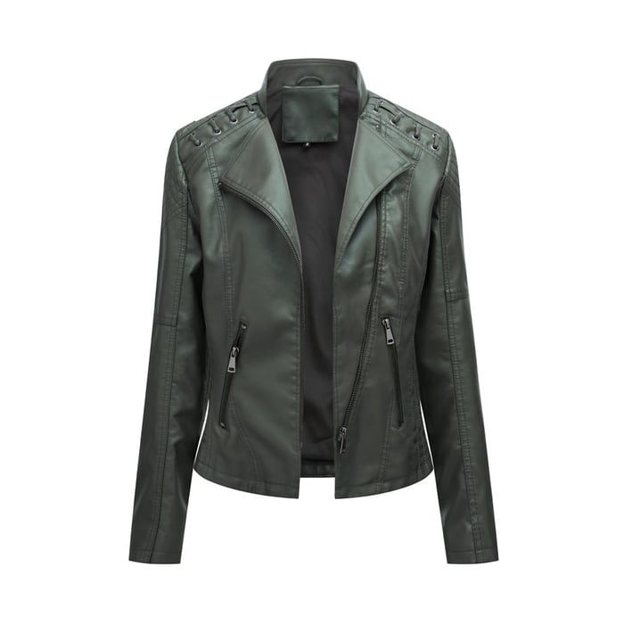Valenzora | Washed lambskin leather jacket