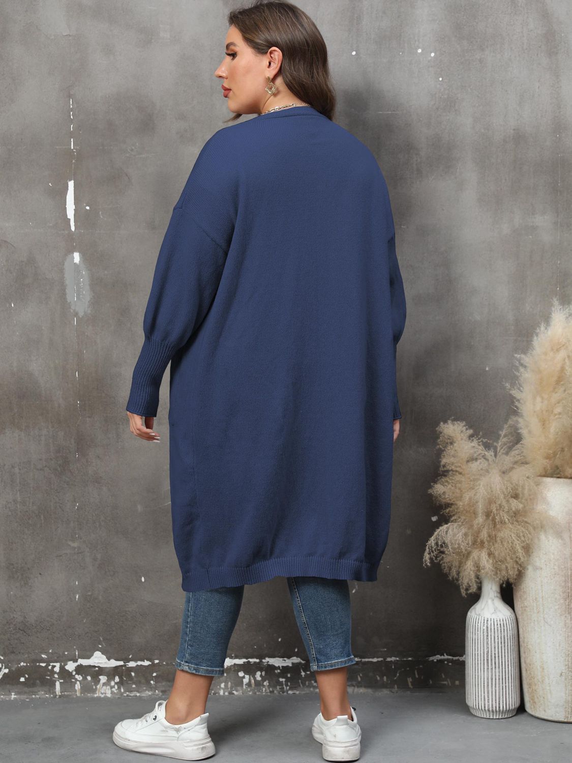 Valenzora | Plus Size Langarm-Cardigan mit Taschen