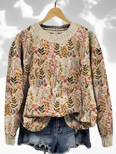 Valenzora | Comfortable floral sweater