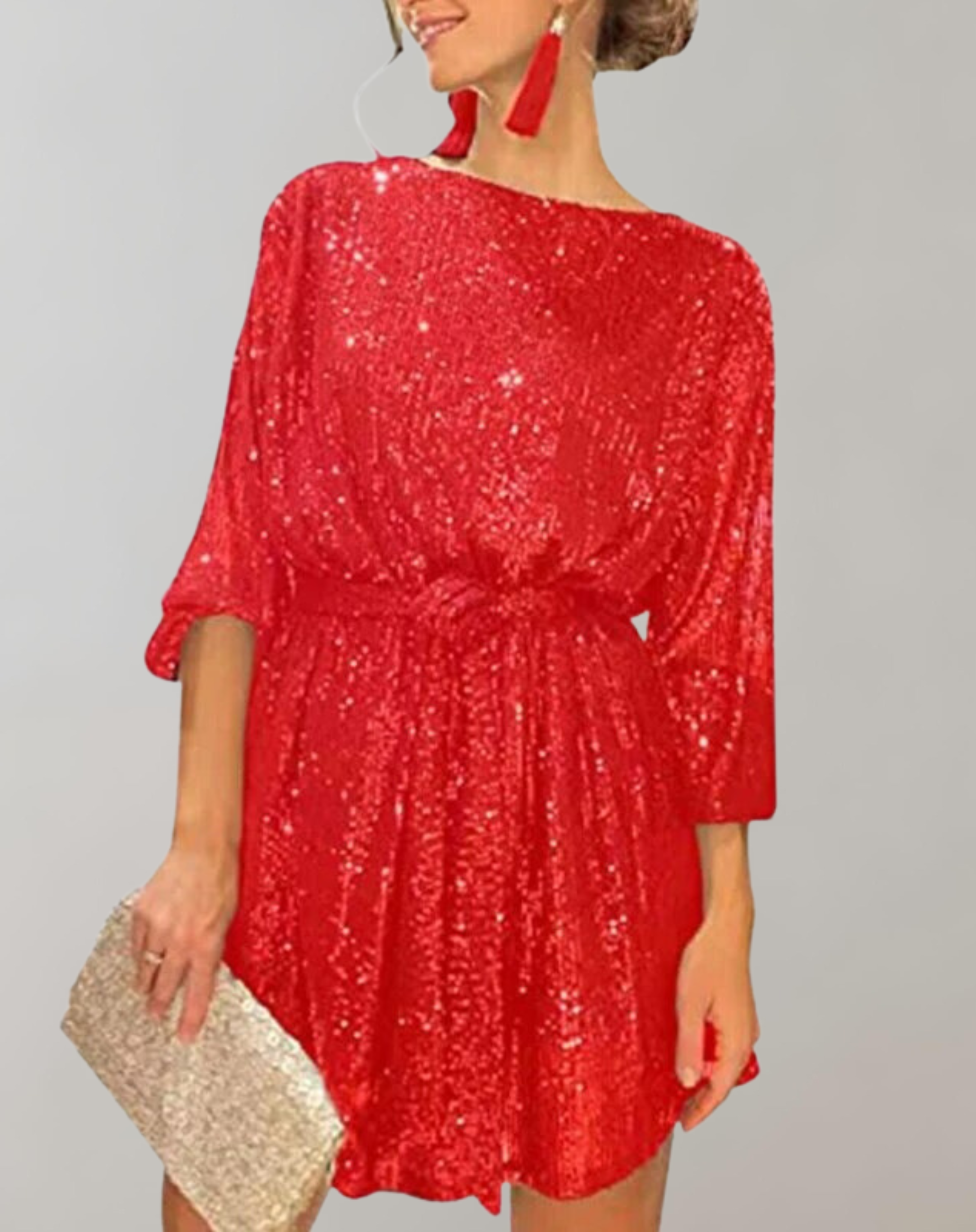 Valenzora - Glittering sequin dress for women