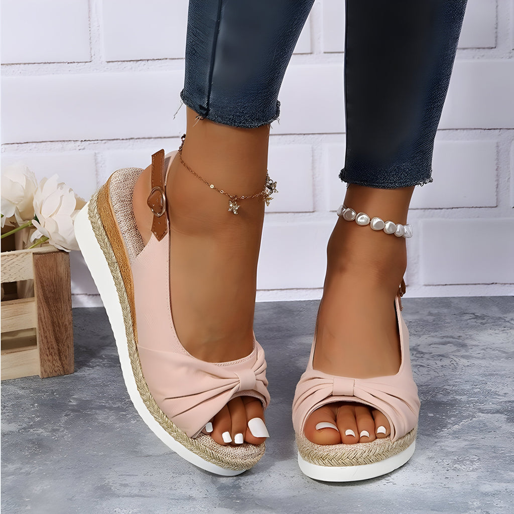 Valenzora | Orthopedic Wedge Sandals with Peep Toe