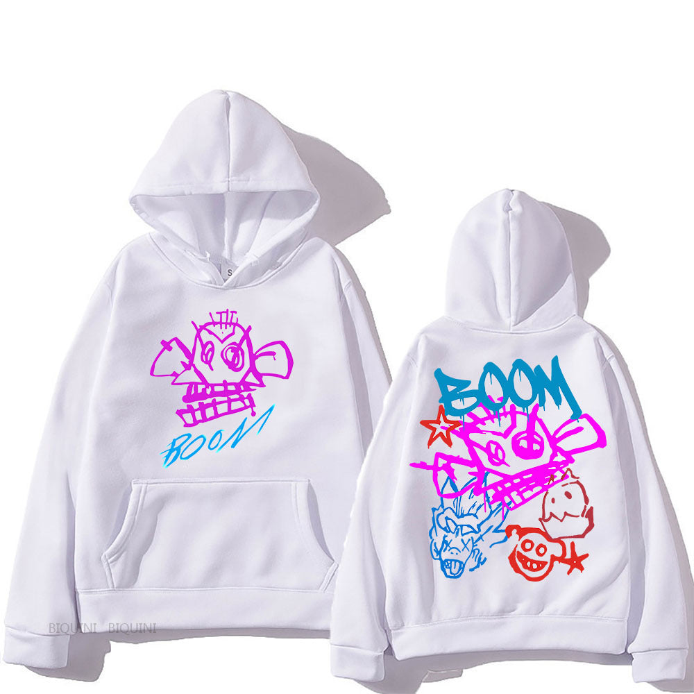 Valenzora | Arcane Jinx Cartoon Langarm-Kapuzenpullover
