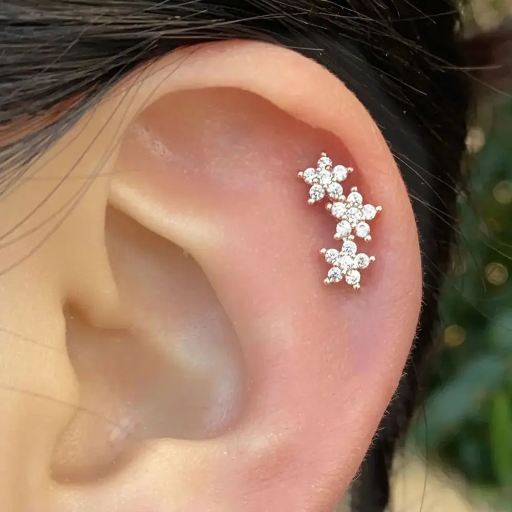 Valenzora | Tragus Helix 925 Silber Ohrringe für Damen