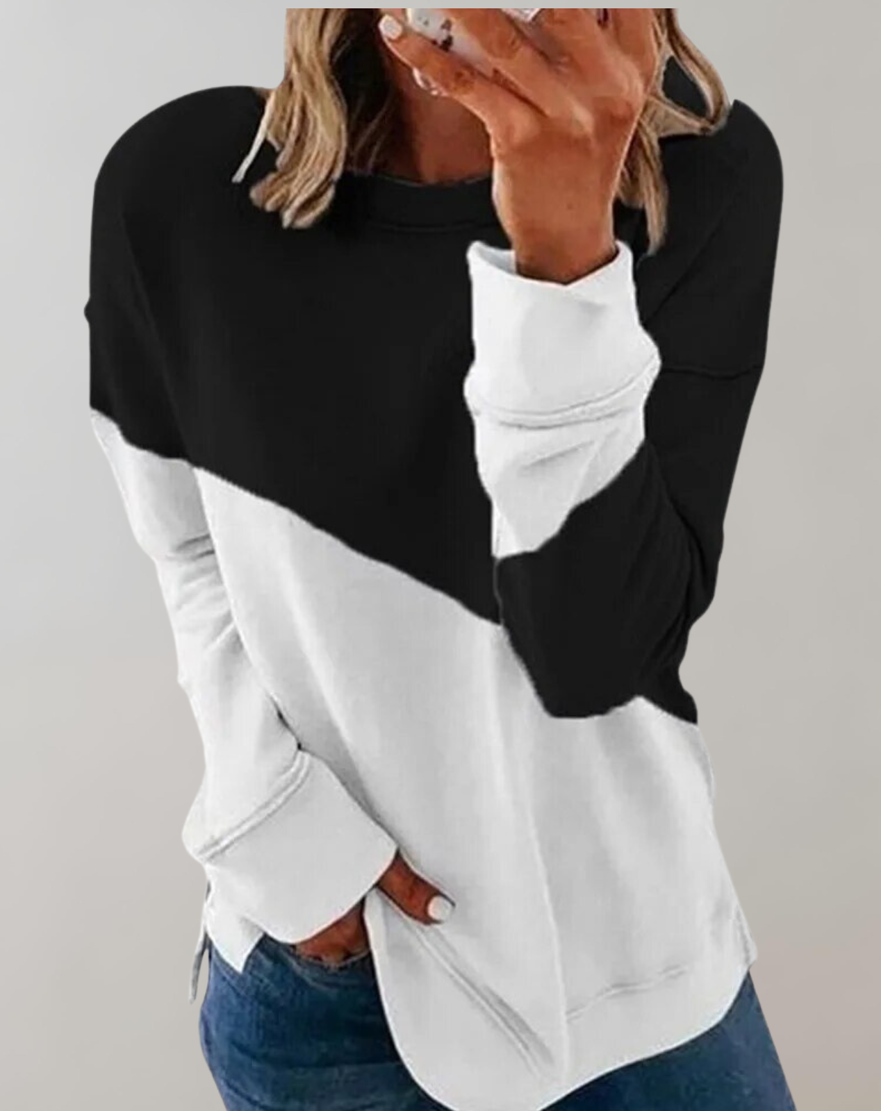 Valenzora - O-Neck-Sweatshirt für Damen