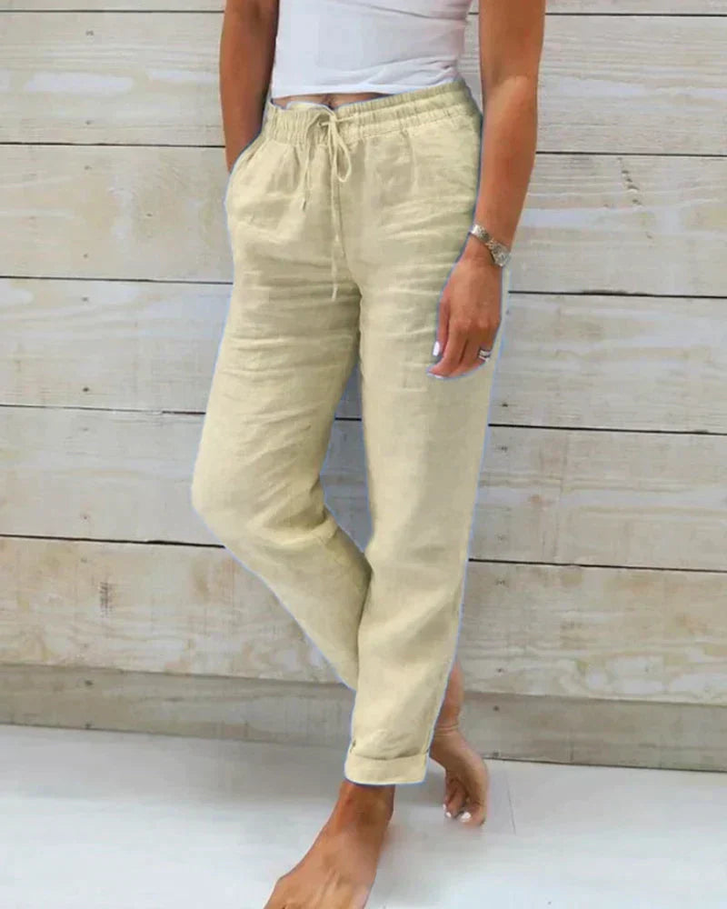 Valenzora | Stylish linen women's trousers