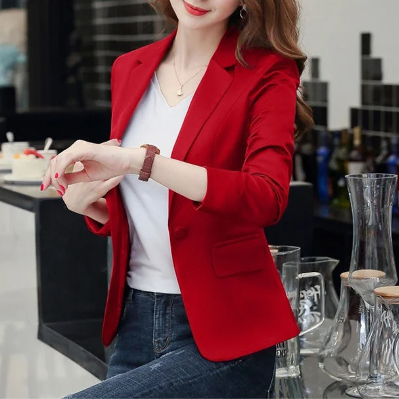 Valenzora | Eleganter Damenblazer mit langen Ärmeln, ideal für die Arbeit