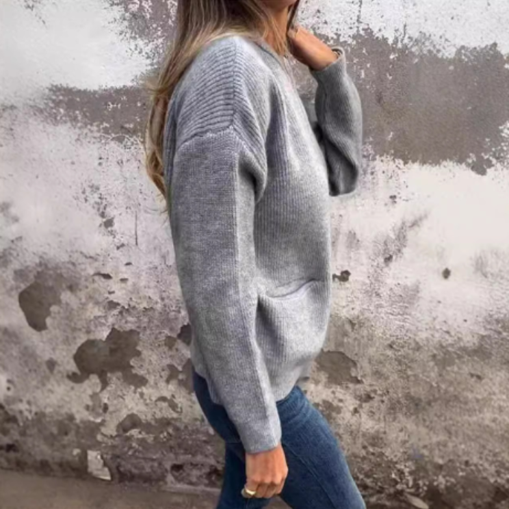 Valenzora | Superweicher, warmer Cardigan mit Reißverschluss