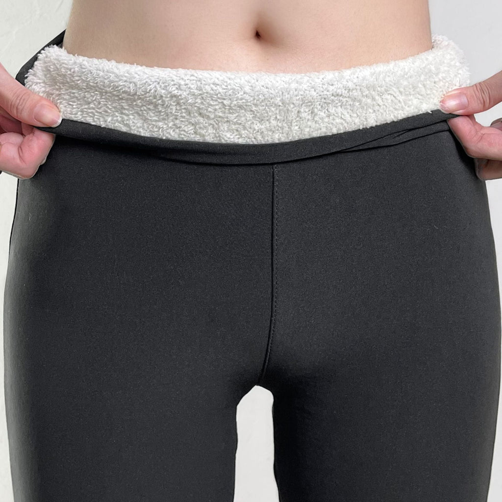 Valenzora | Elegante Fleece-Leggings mit hohem Bund und Wolle
