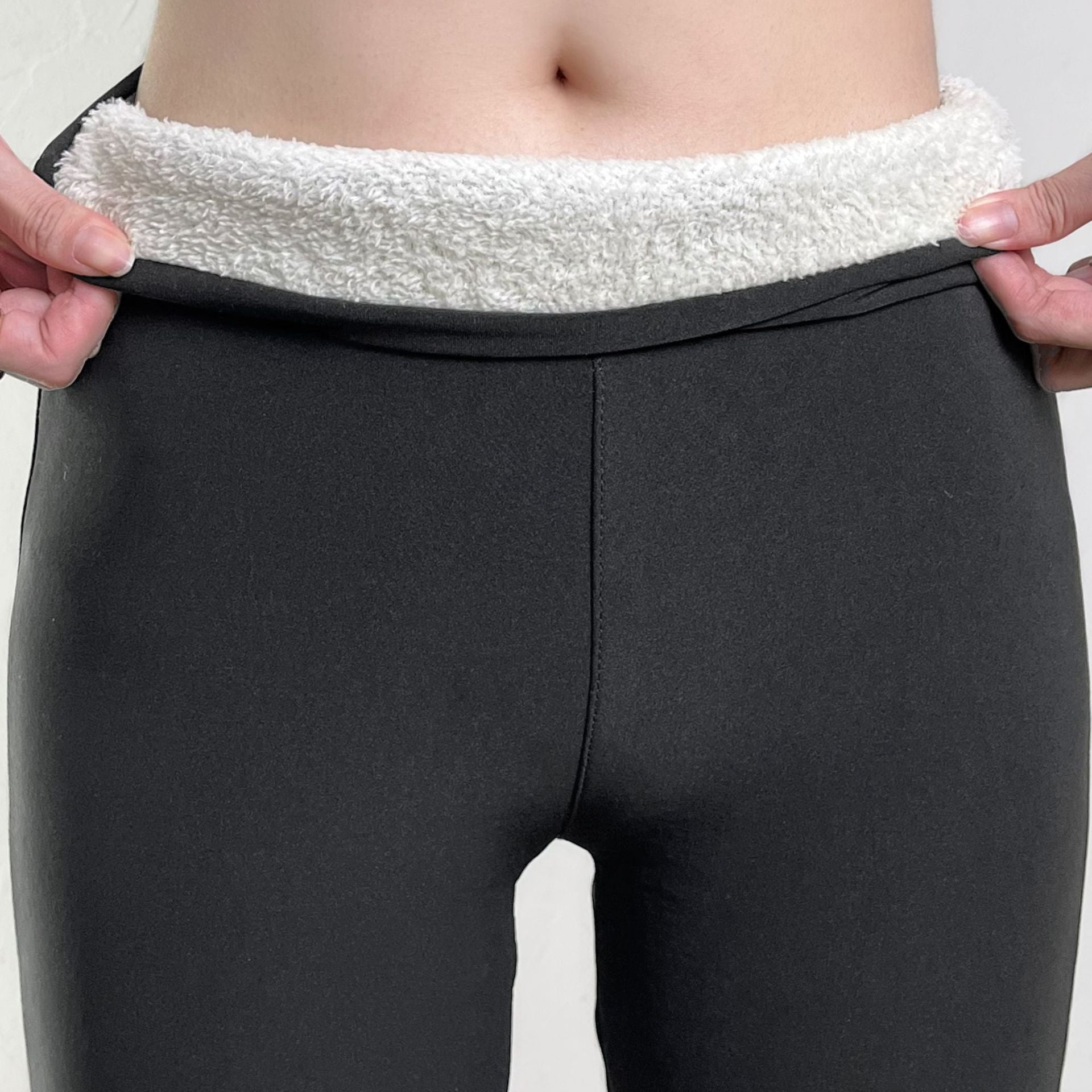 Valenzora | Elegante Fleece-Leggings mit hohem Bund und Wolle
