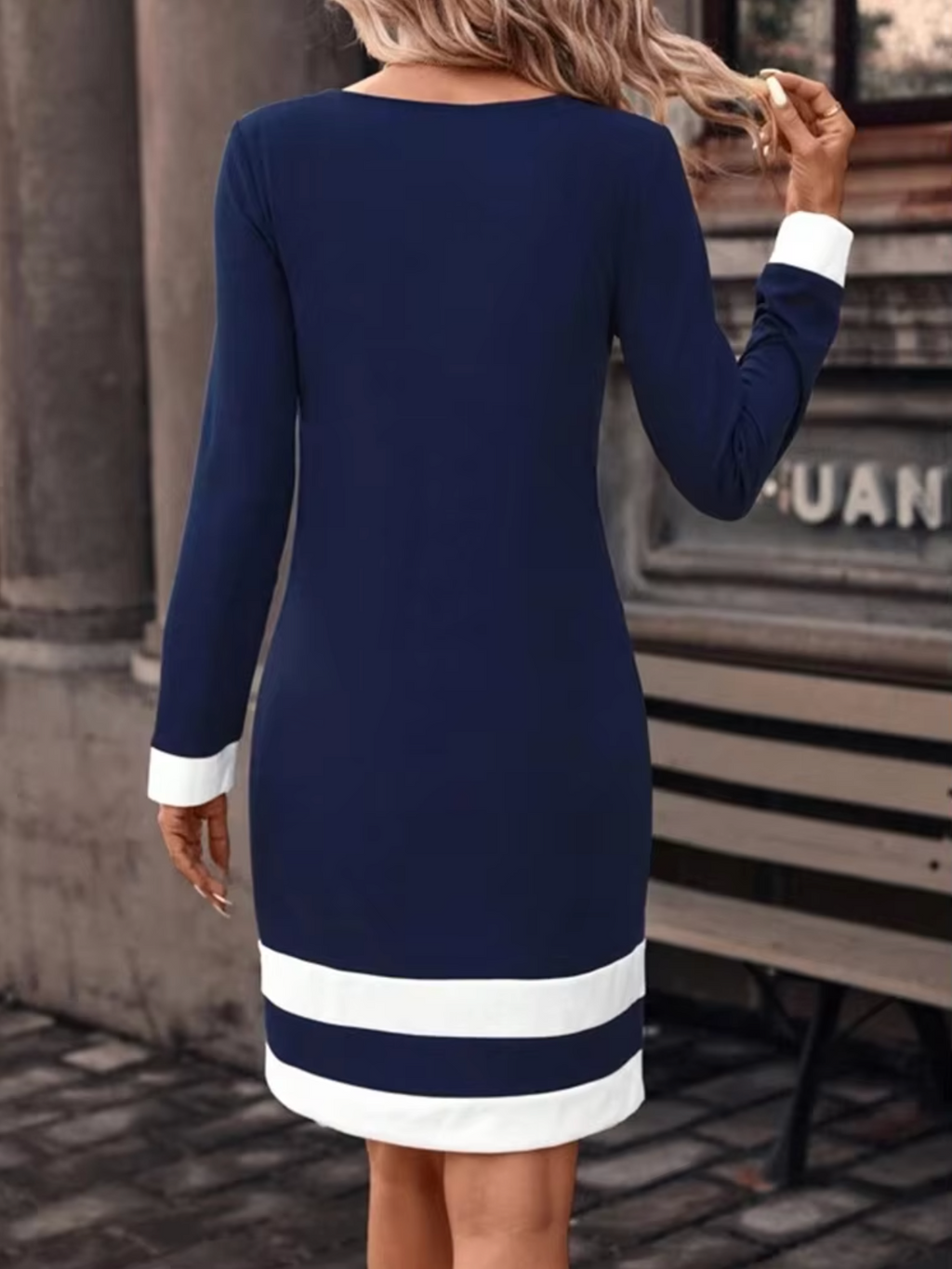 Valenzora | Elegantes langärmeliges Kleid