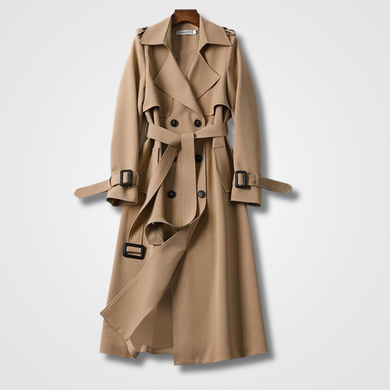 Valenzora | Casual Long Trench Coat With
