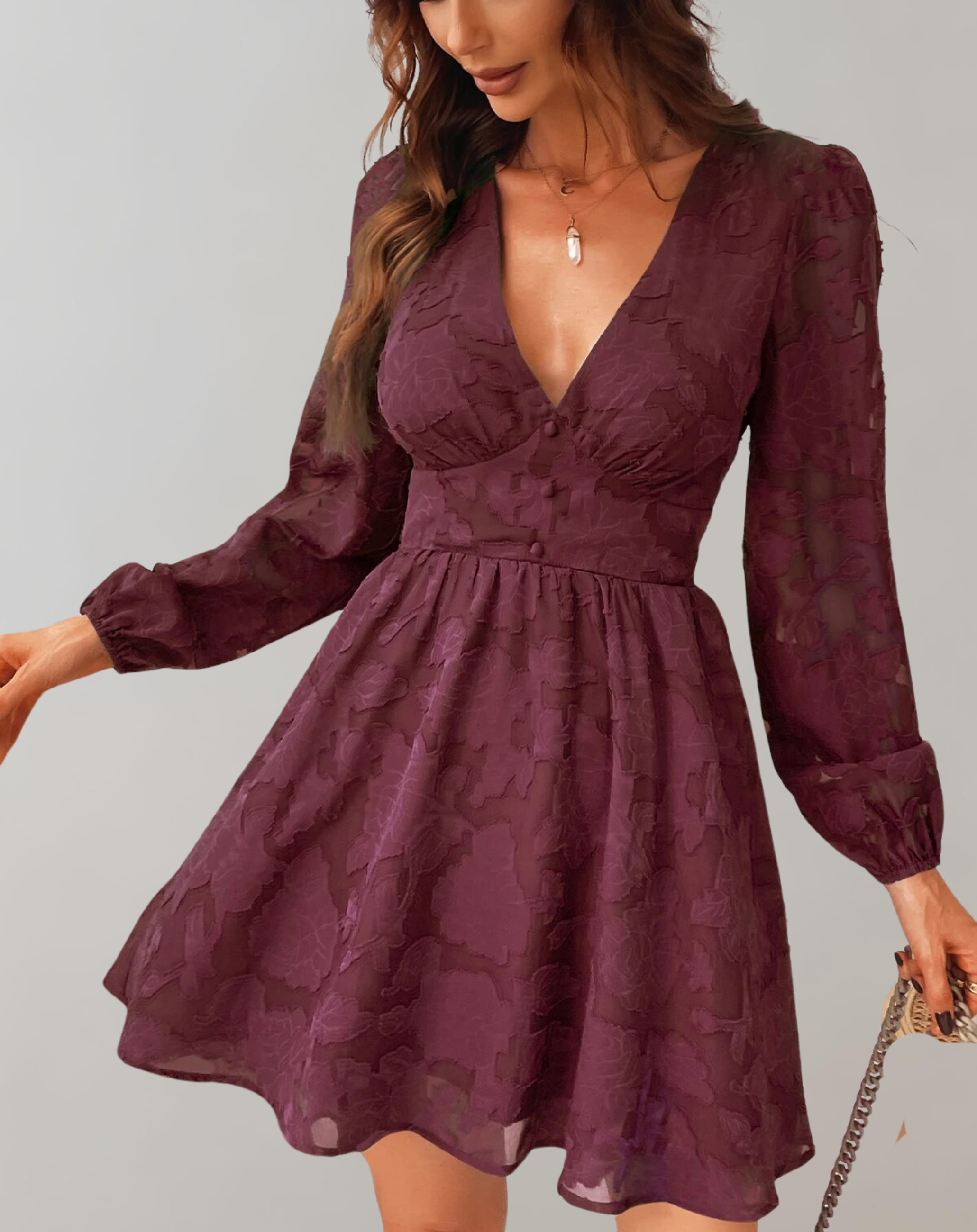Valenzora | Mini-Kleid mit V-Ausschnitt