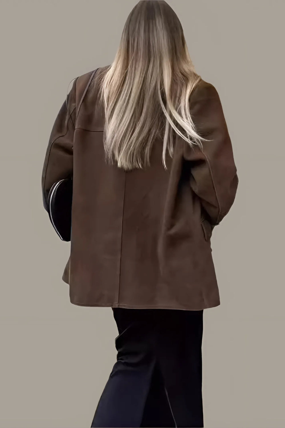 Valenzora | Damen Wildlederblazer Klassische & Lässige Braune Damenjacke