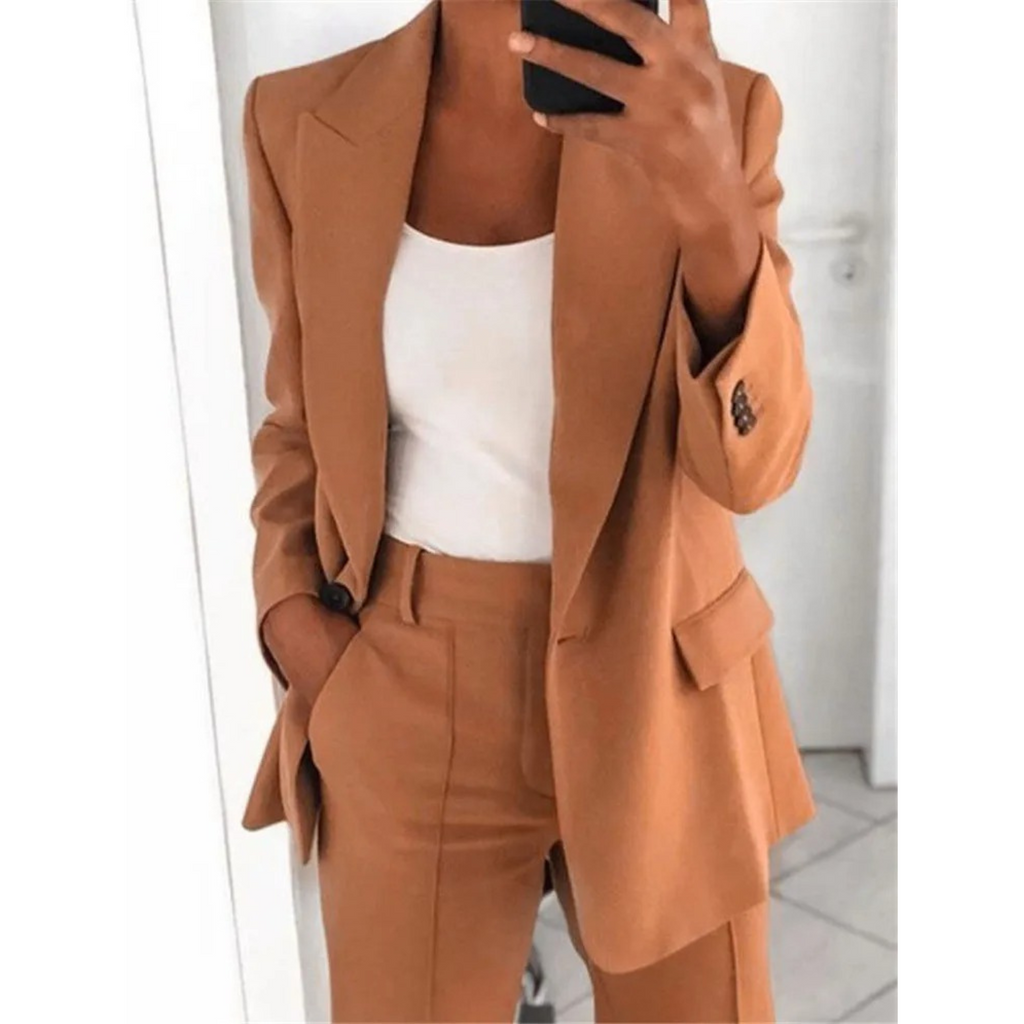 Valenzora | Damen Blazer mit langen Ärmeln