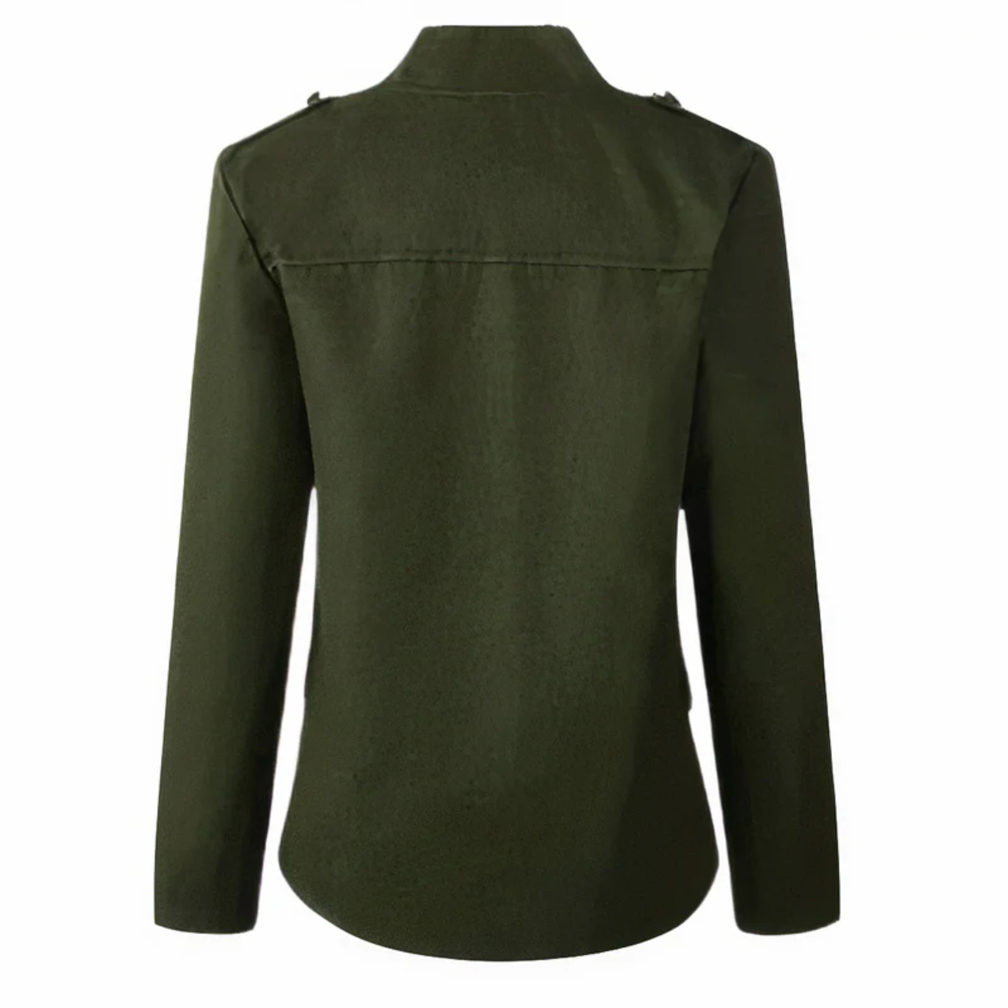 Valenzora | Women's Military-Inspired Jacket, Button Closure, Long Sleeves, Casual Fit