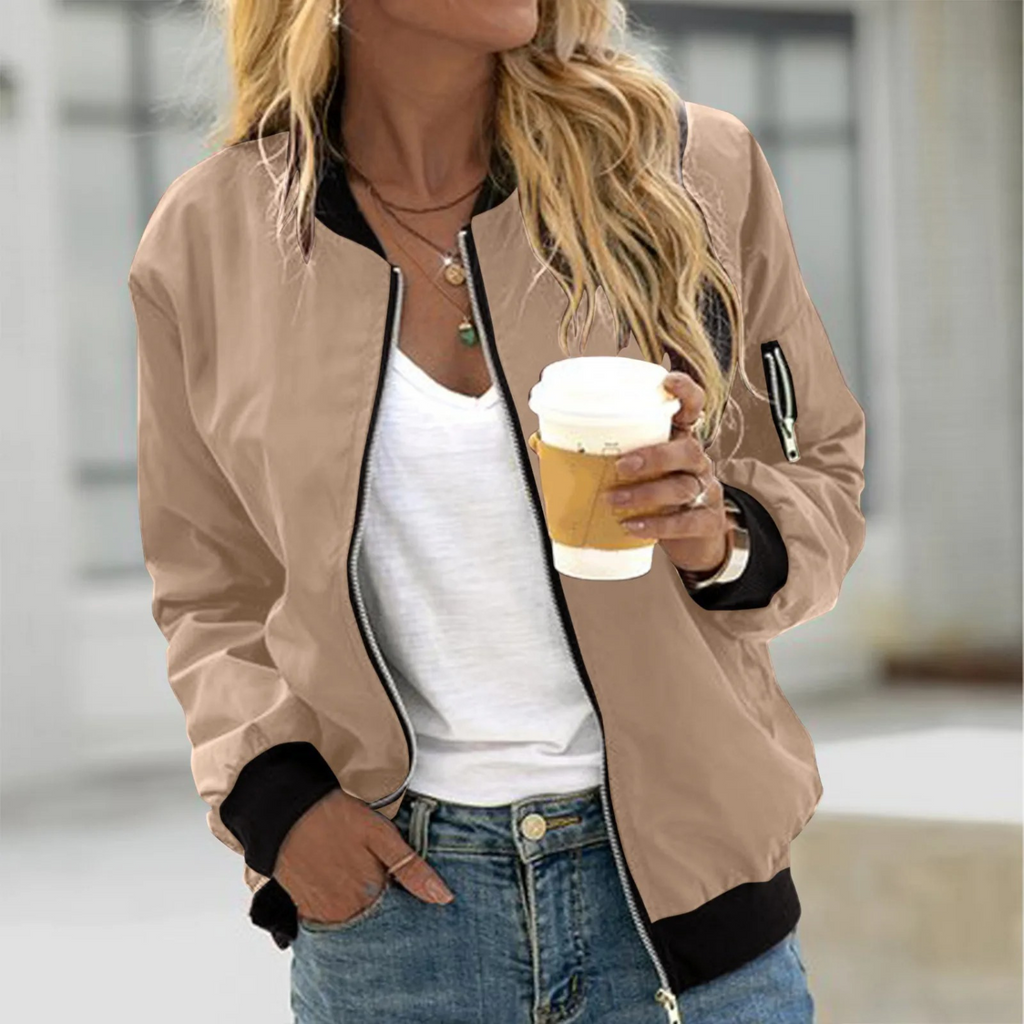 Valenzora | Trendy Bomber Jacket for Women