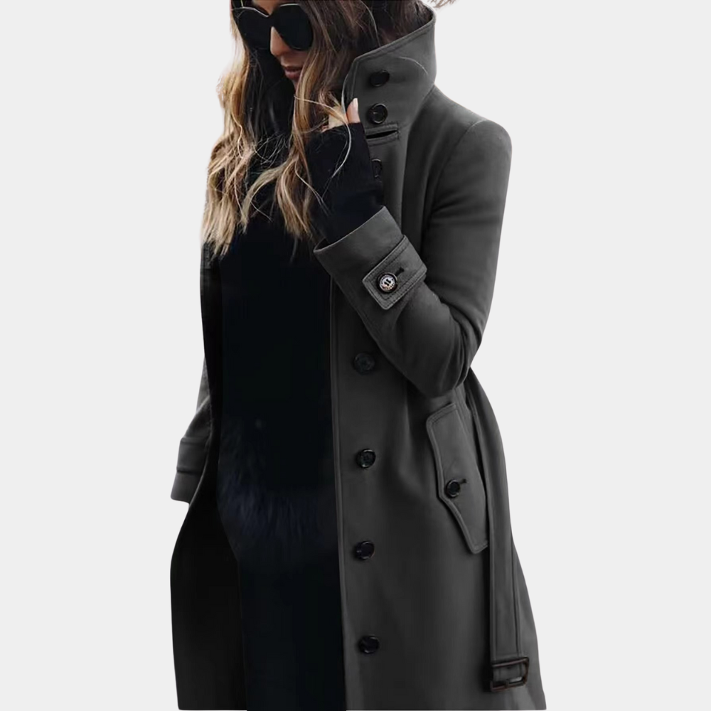 Valenzora | Klassischer wasserdichter Trenchcoat für Damen Zeitlos