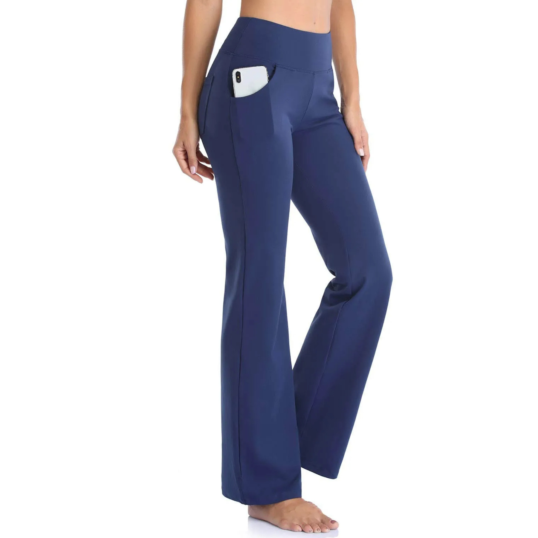 Valenzora | Sporty flared trousers with high waist