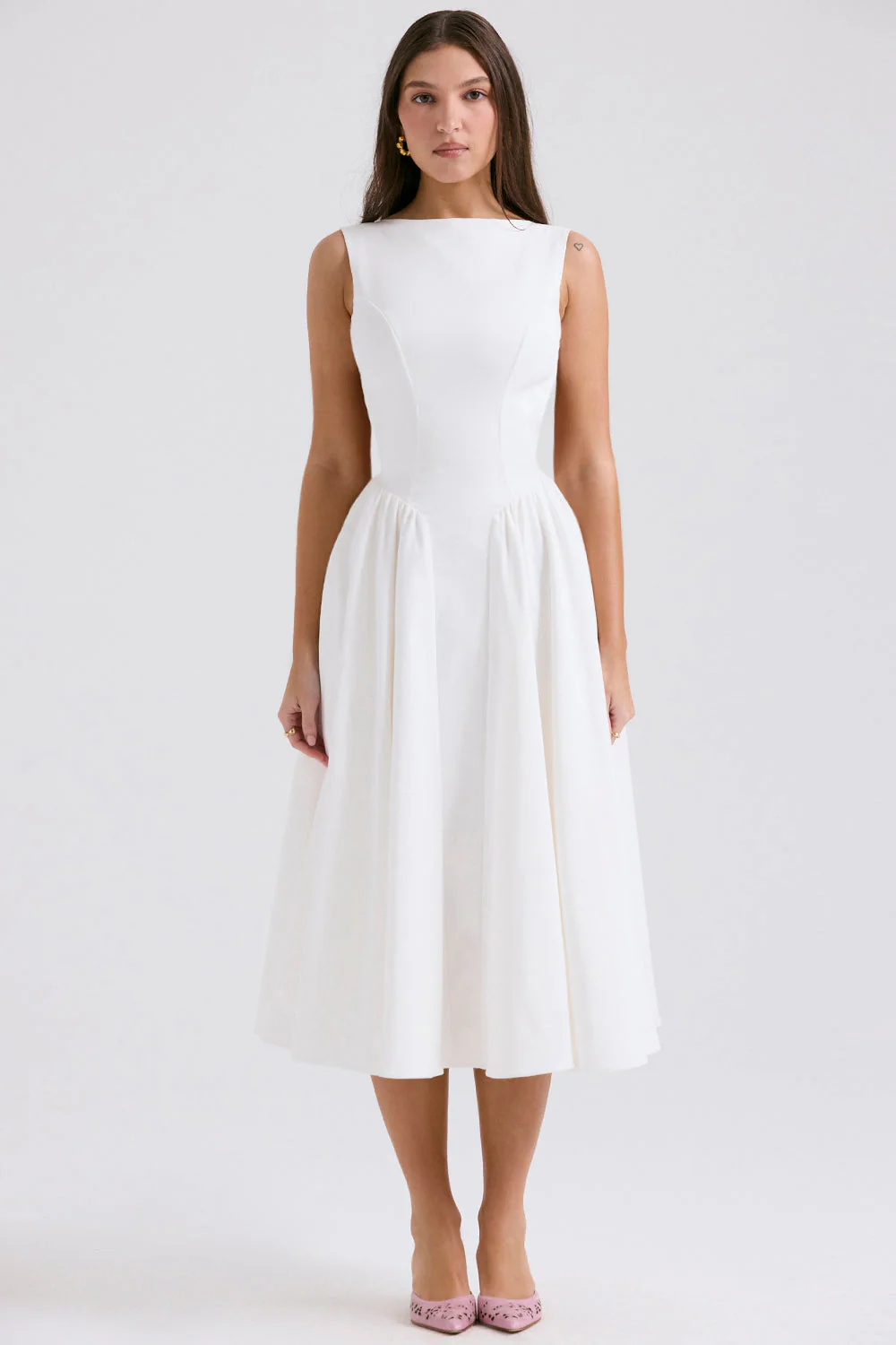 Midi dress | Chic cut-out design