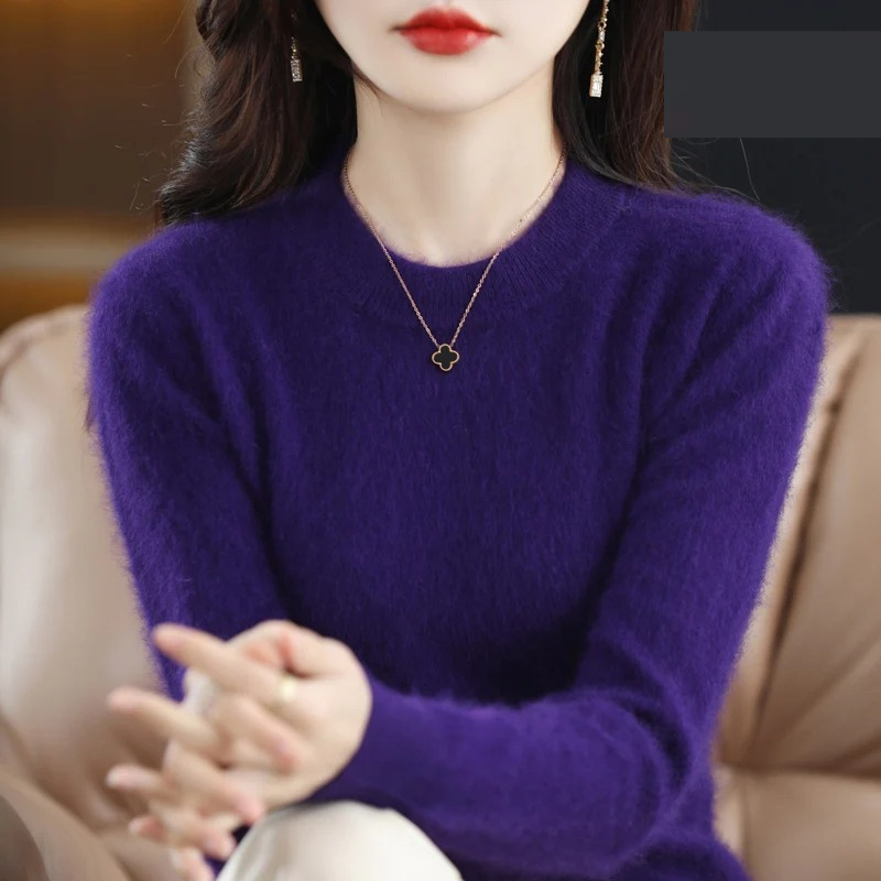 Valenzora | Women's Cashmere Sweater, Luxurious Round Neck, Soft & Fashionable