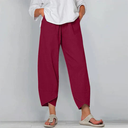 Valenzora | Baumwoll-Leinenhose für Damen