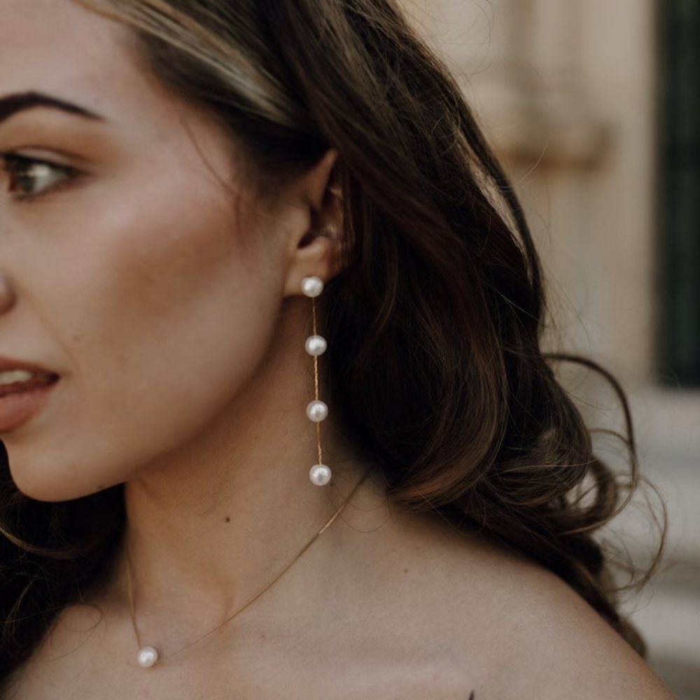 Valenzora | Pearl Drop Earrings for Women
