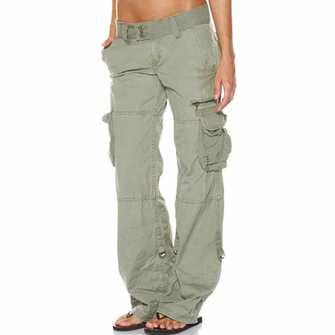 Valenzora | Damen Cargo-Hose Lang
