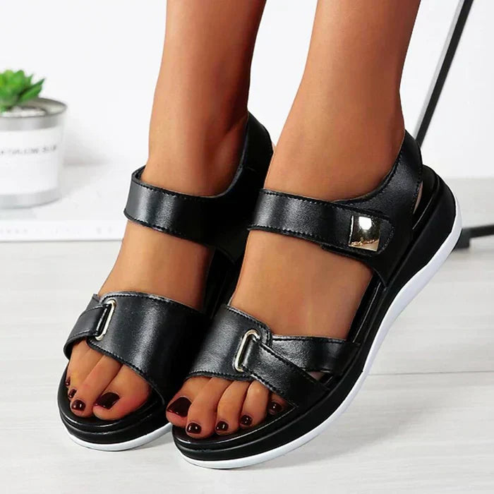 Valenzora | Orthopädische flache Sandalen mit verstellbaren Riemen