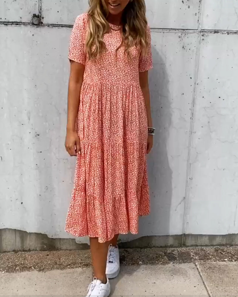 Valenzora | Short-sleeved floral dress