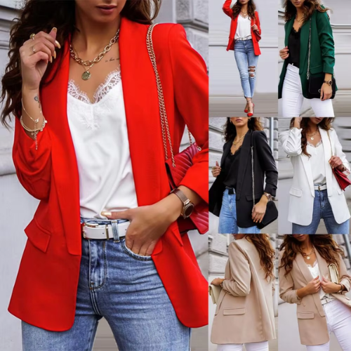 Valenzora | Elegante Damenblazer mit Ein-Knopf-Verschluss, ideal fürs Büro