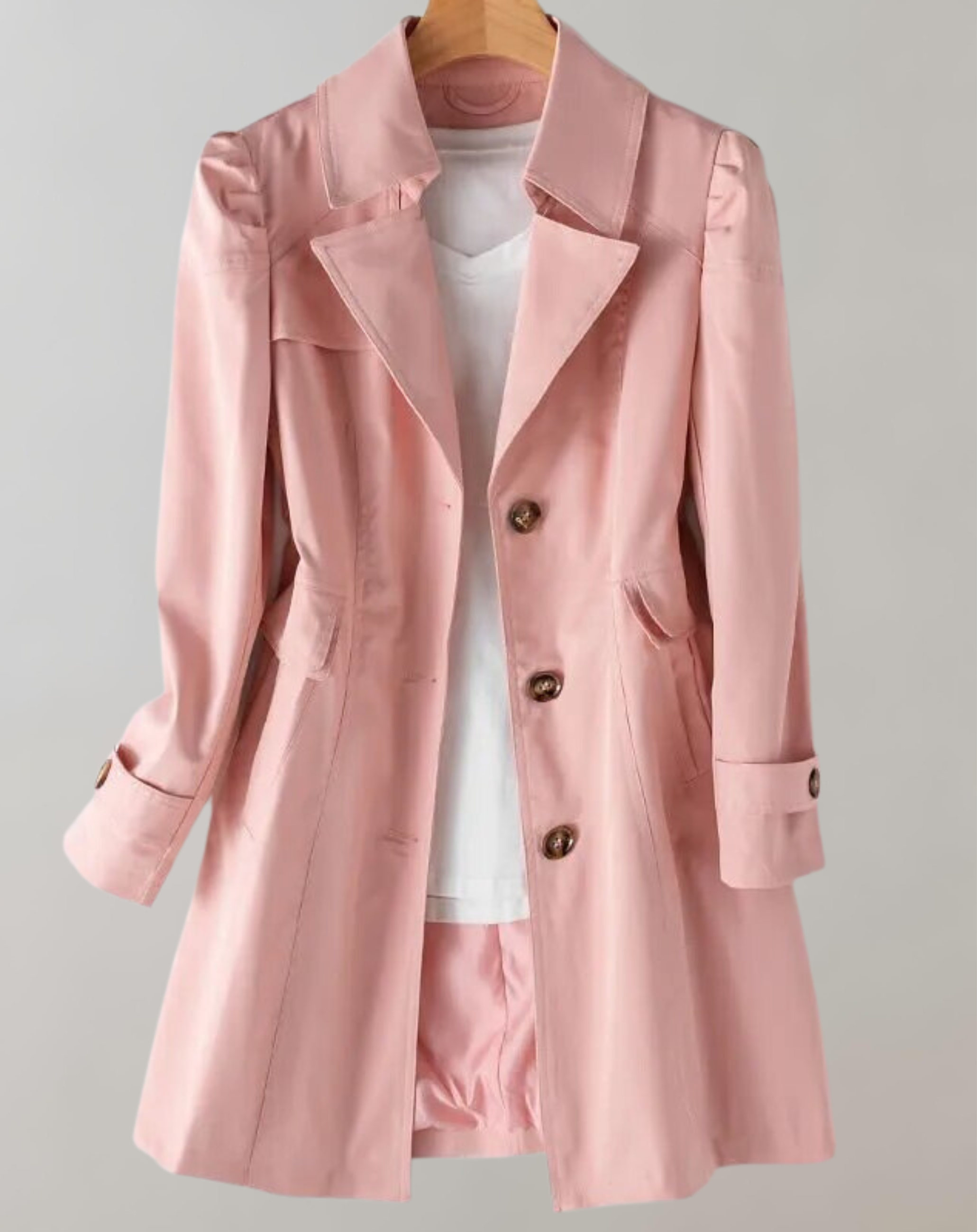 Valenzora | Damen Einreihiger Trenchcoat