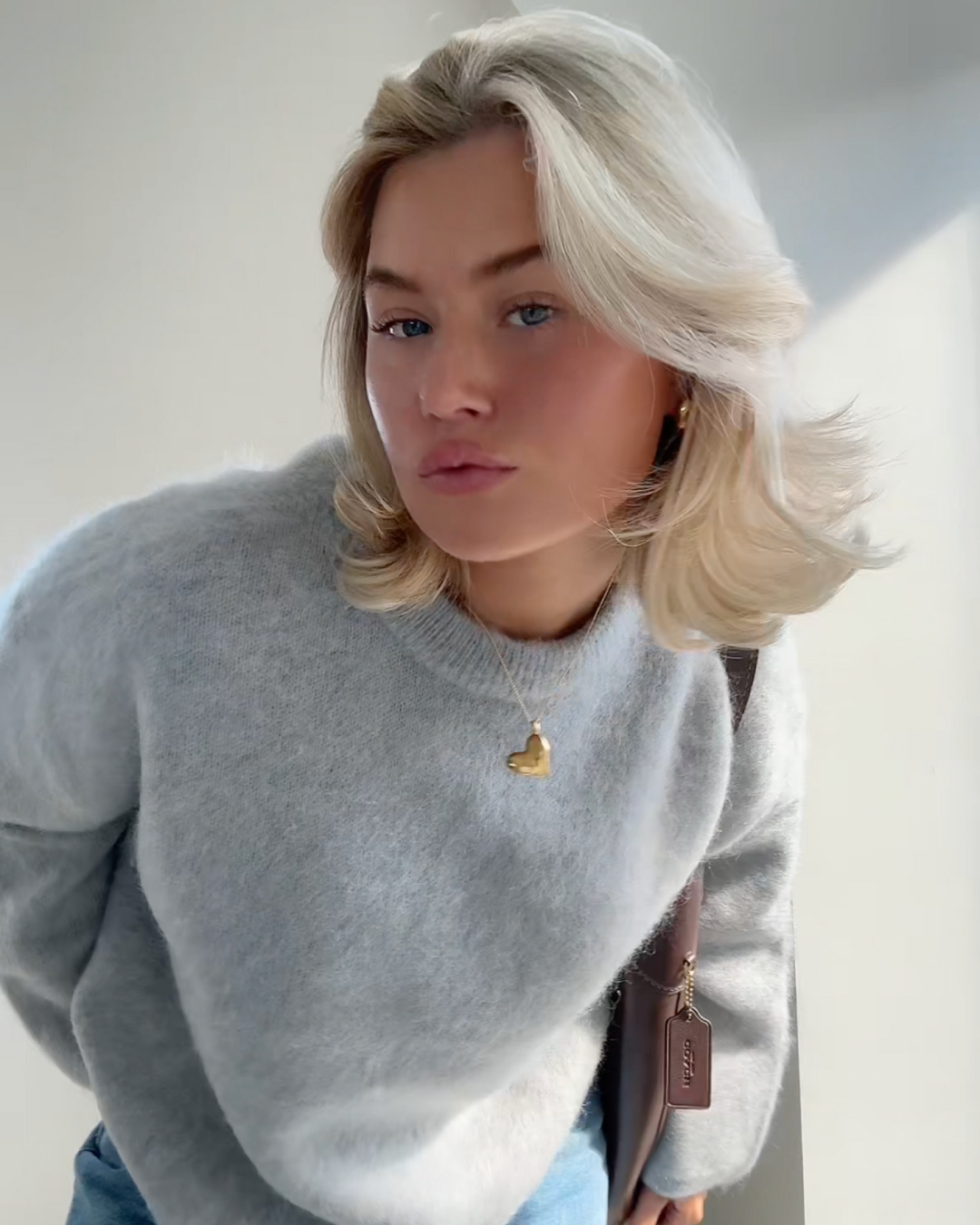 Valenzora | Mohair blend pullover with round neck