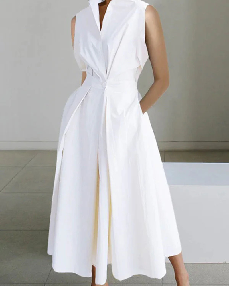 Valenzora | Women's Collarless Dress Stylish