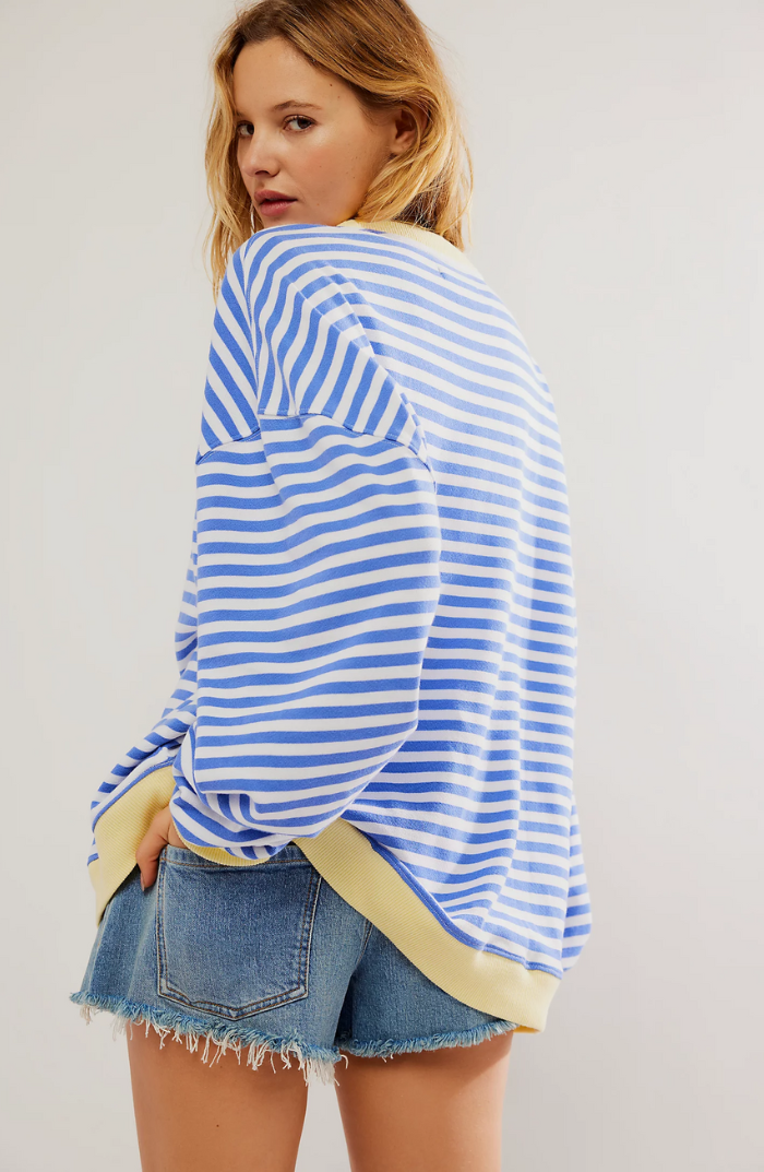 Valenzora | Striped Oversized Sweater Stylish, Warm and Playful