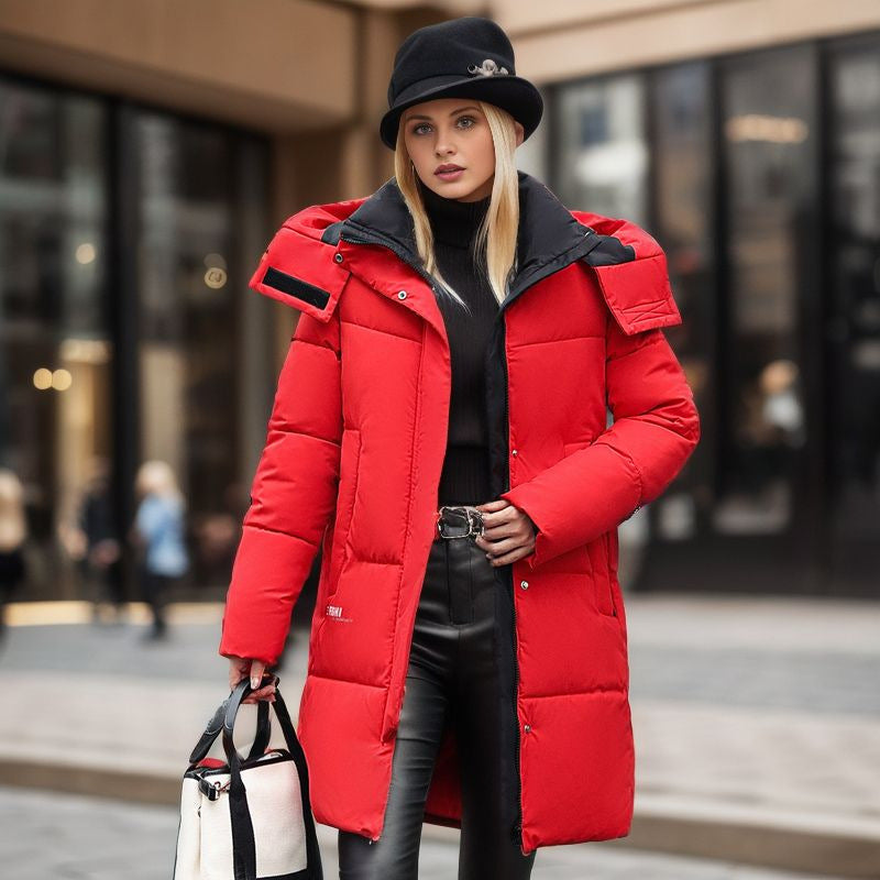 Valenzora | Stylish hooded cotton jacket with sleeve logo