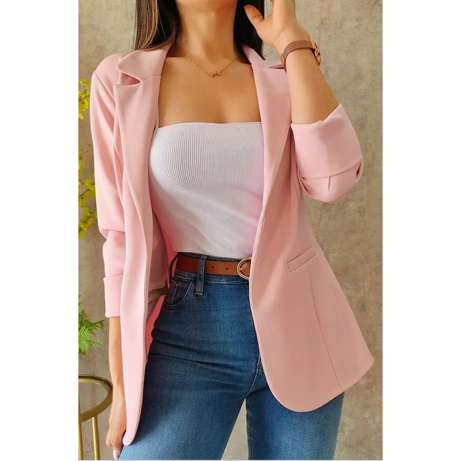Valenzora – Vintage women's blazer without buckle