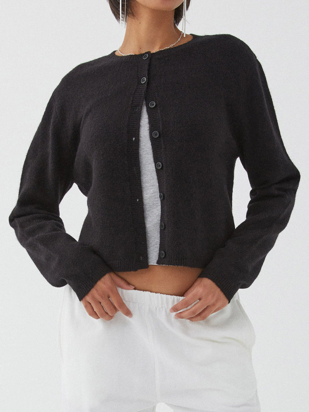 Valenzora | Farbenfroher Damen-Cardigan in Unifarben