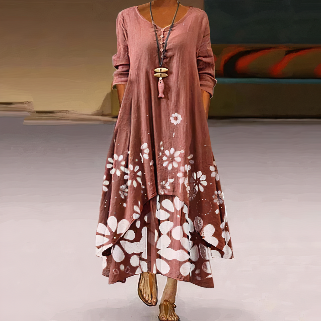 Valenzora | Elegant cotton dress Fashionable