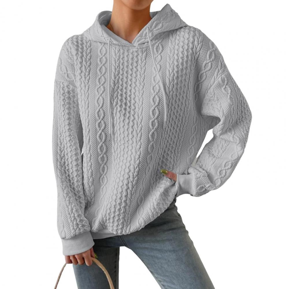 Valenzora | Bequemer, übergroßer, gewebter Hoodie mit Kapuze