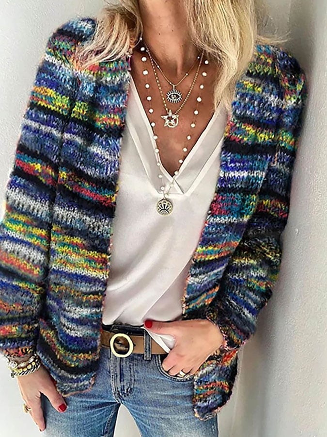 Valenzora | Colorful printed cardigan for women