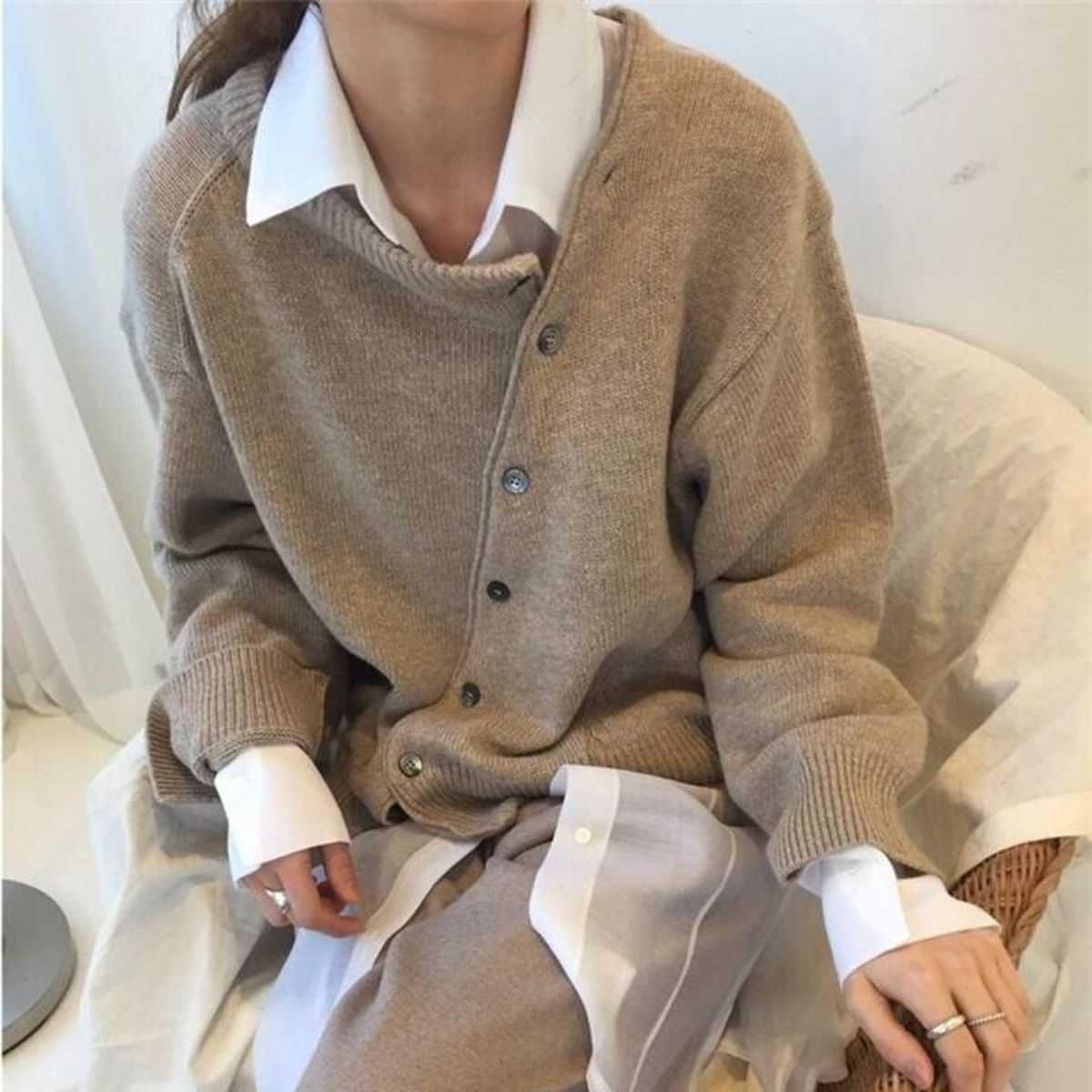 Valenzora | Bequeme Weste mit Knopfdetails