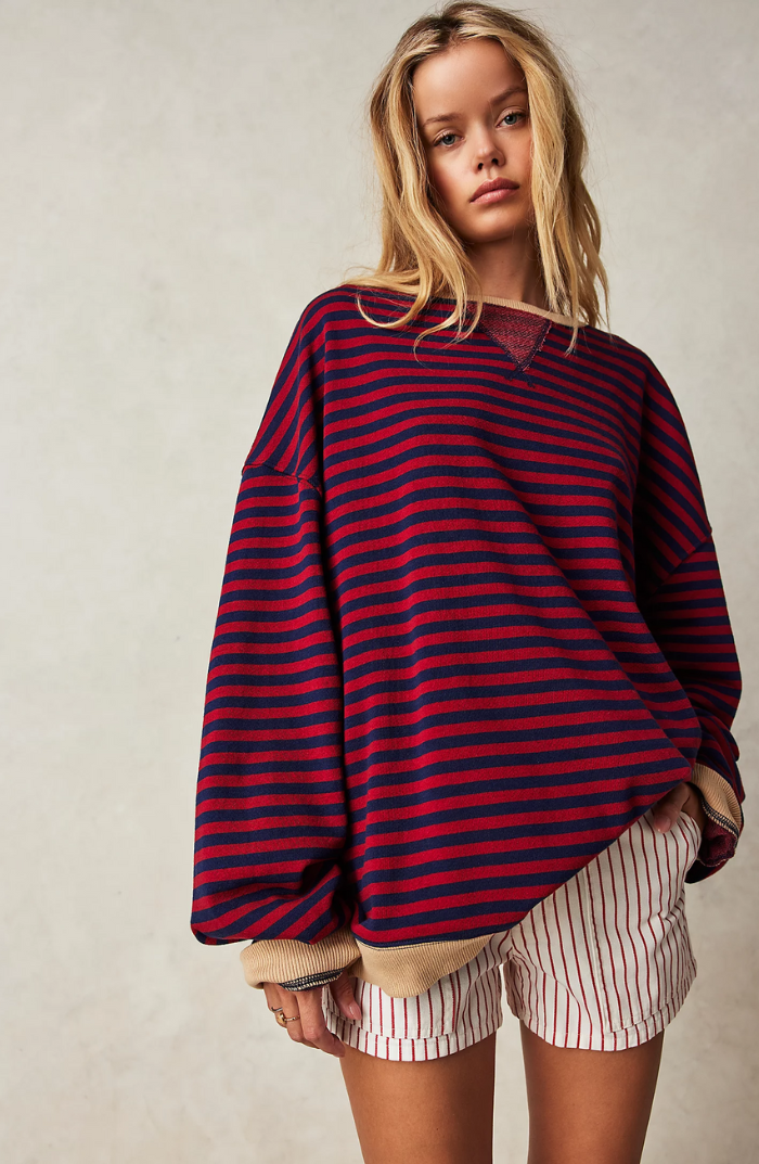 Valenzora | Oversized Striped Sweater