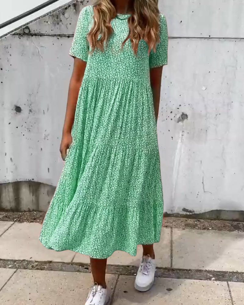 Valenzora | Short-sleeved floral dress