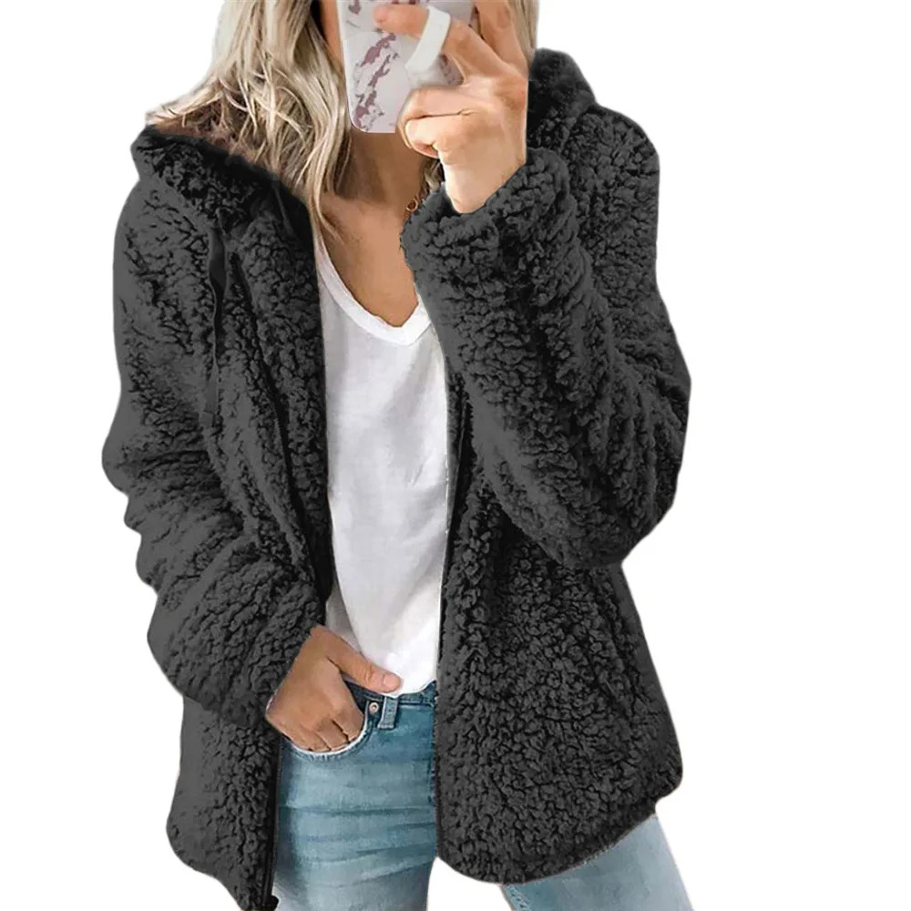 Fleece vest with hood and zipper