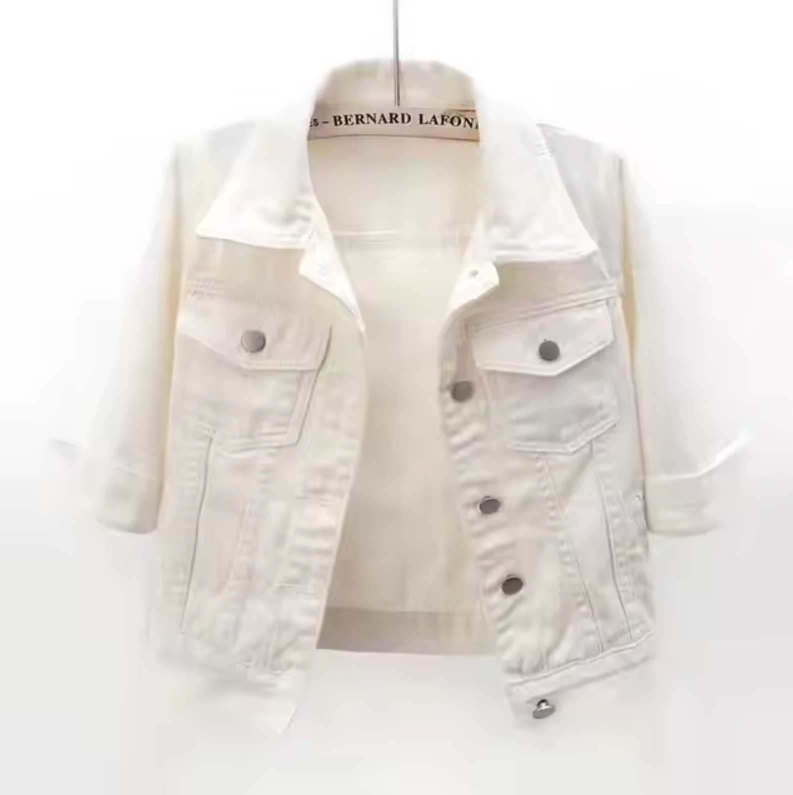 – Jeansmantel in Farbe