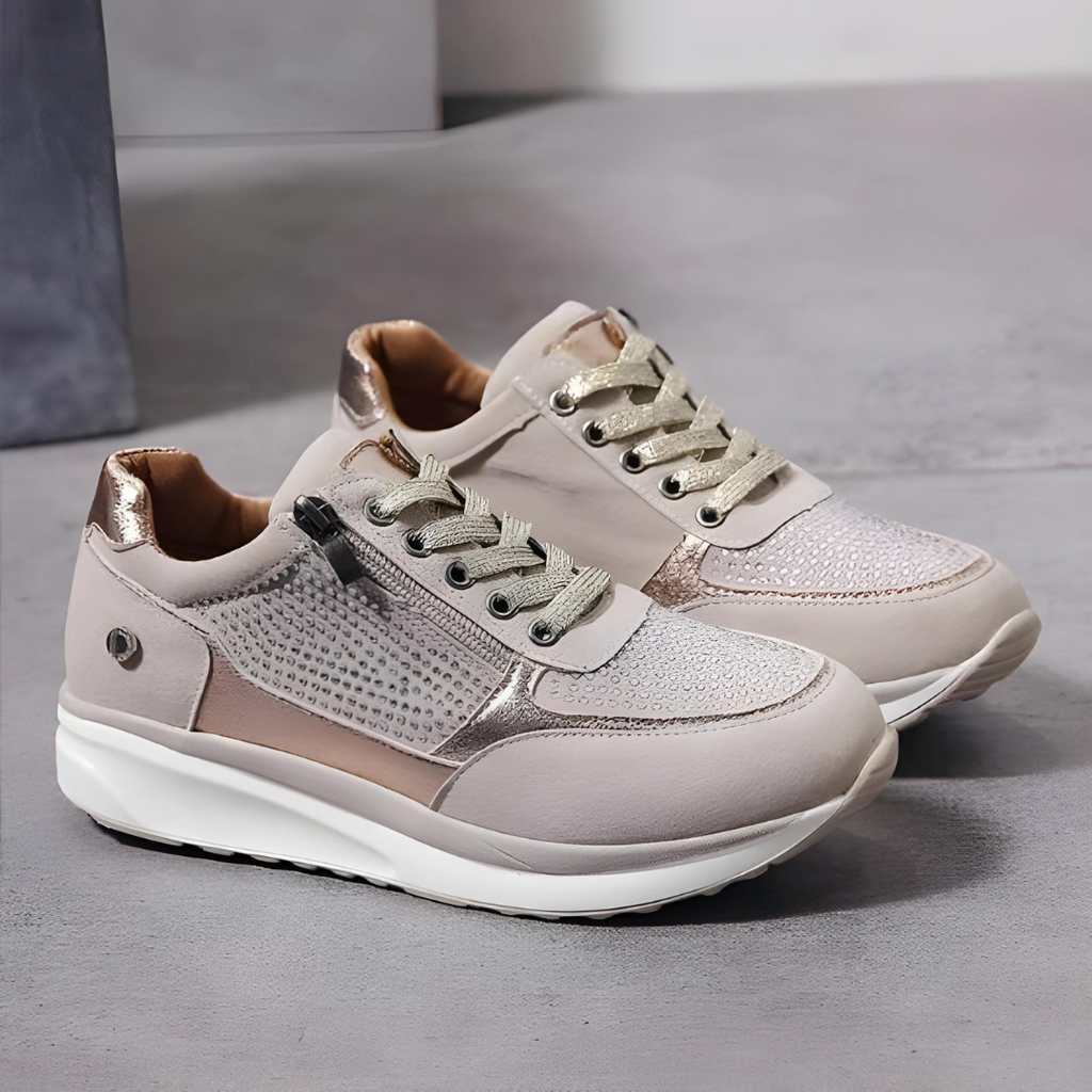 Valenzora - Glamorous, comfortable casual sneakers | Sporty-chic sneakers