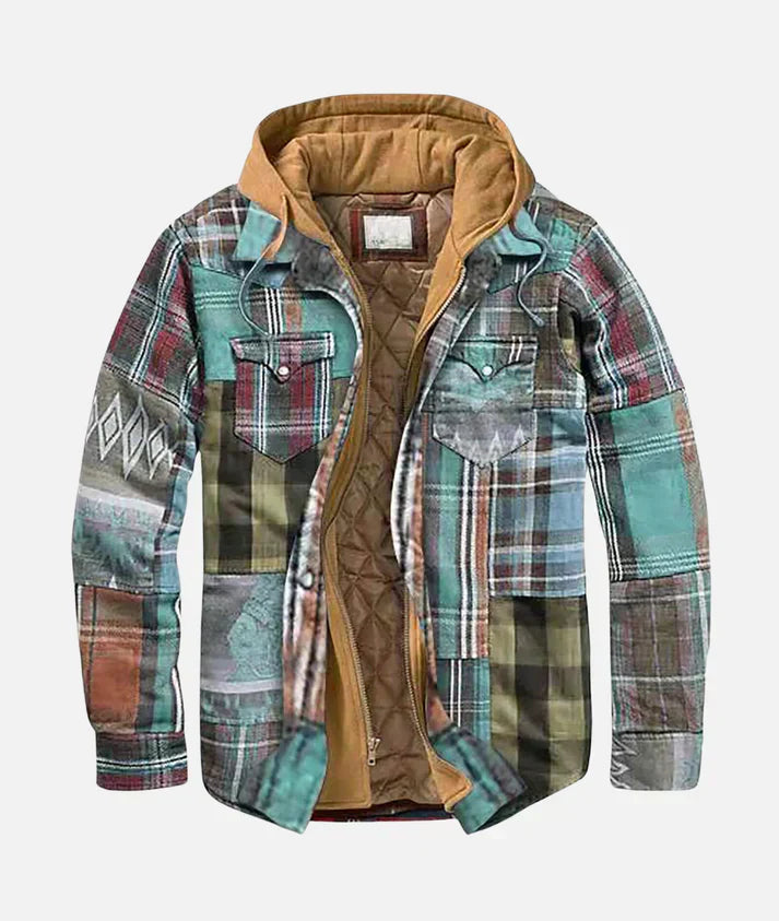 Valenzora | Checkered jacket with hood