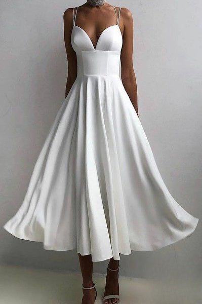 Valenzora | Elegantes Midikleid mit Spaghettiträgern für besondere Anlässe