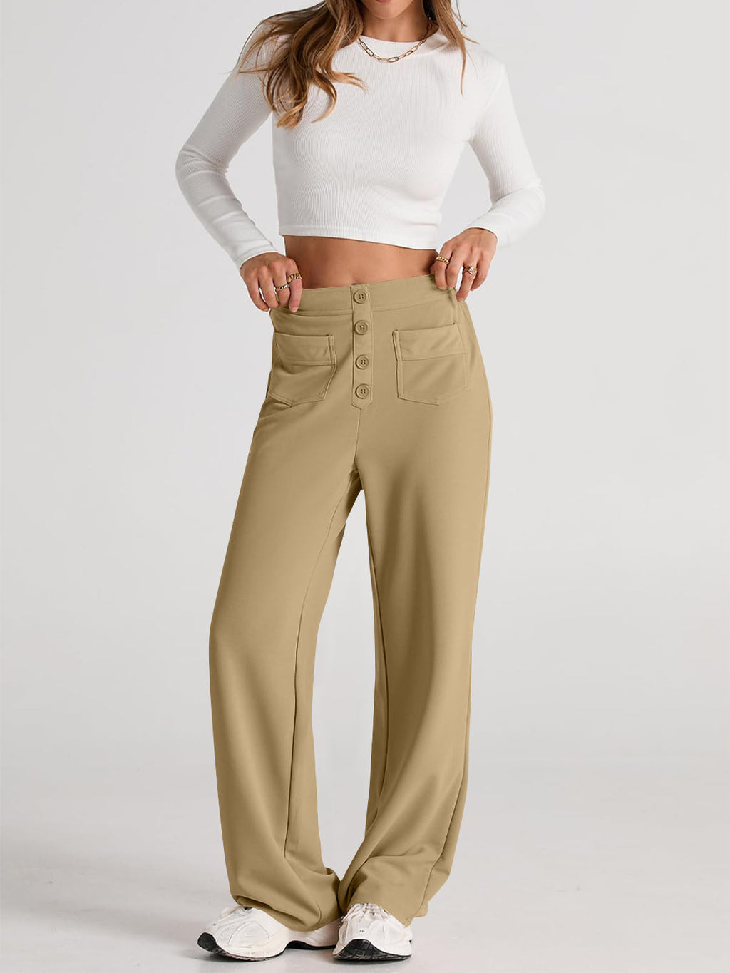 Valenzora | Weite Hose mit Taschen, elegant und bequem